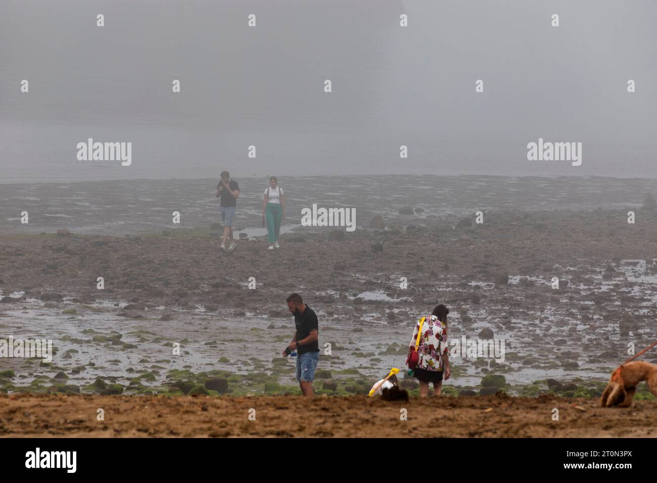 Whitby è una città di mare nello Yorkshire, nel nord dell'Inghilterra, divisa dal fiume Esk. Foto Stock