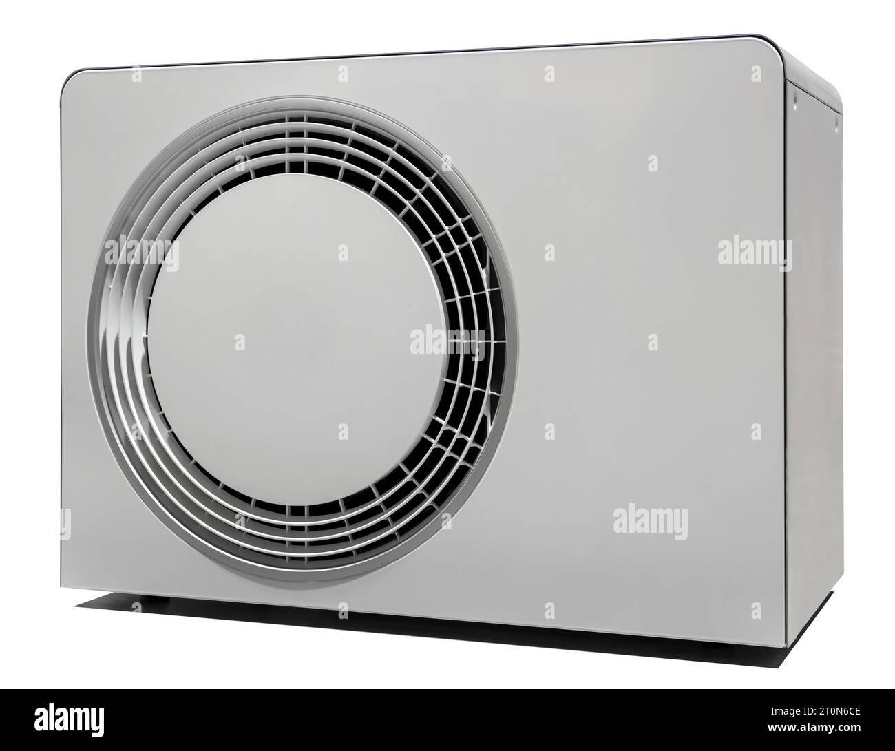 Pompa di calore moderna per la protezione ambientale nel riscaldamento Foto Stock