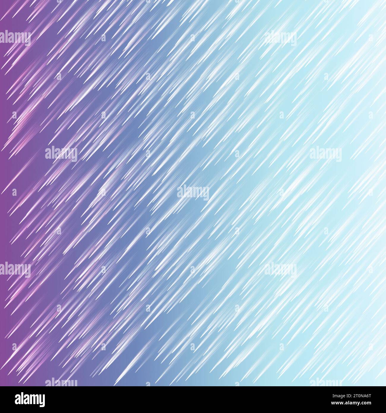 Linee rette lampeggianti bianche in movimento su sfondo sfumato blu, loop continuo. Stelle mozzafiato durante una pioggia meteorica Foto Stock