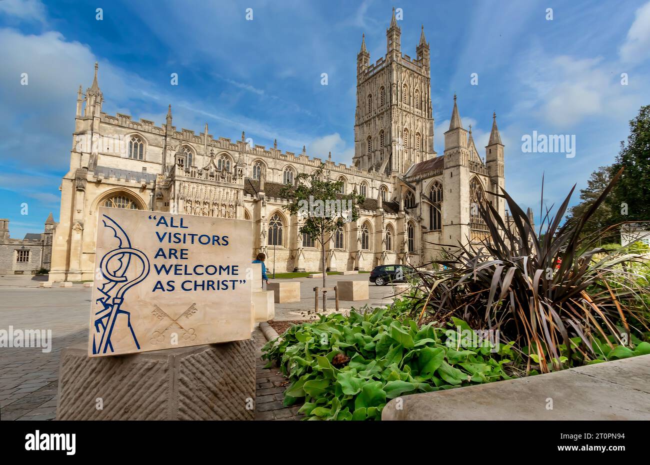 Cattedrale di Gloucester, Gloucester, cattedrale di San Pietro. Gloucestershire, Regno Unito. Foto Stock