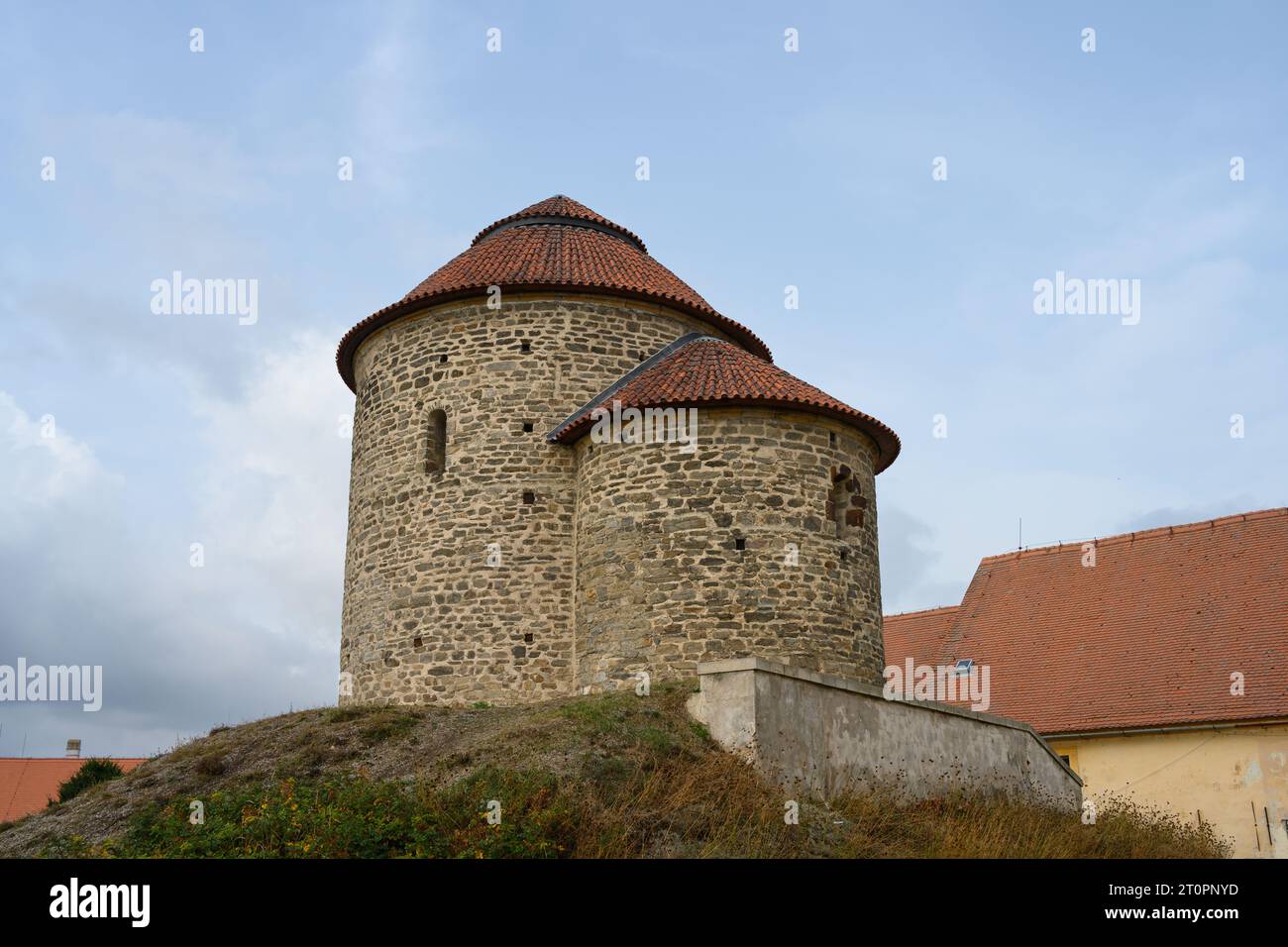 Rotonda di Santa Caterina o Svate Kateriny nel Castello di Znojmo, Moravia, Repubblica Ceca Foto Stock