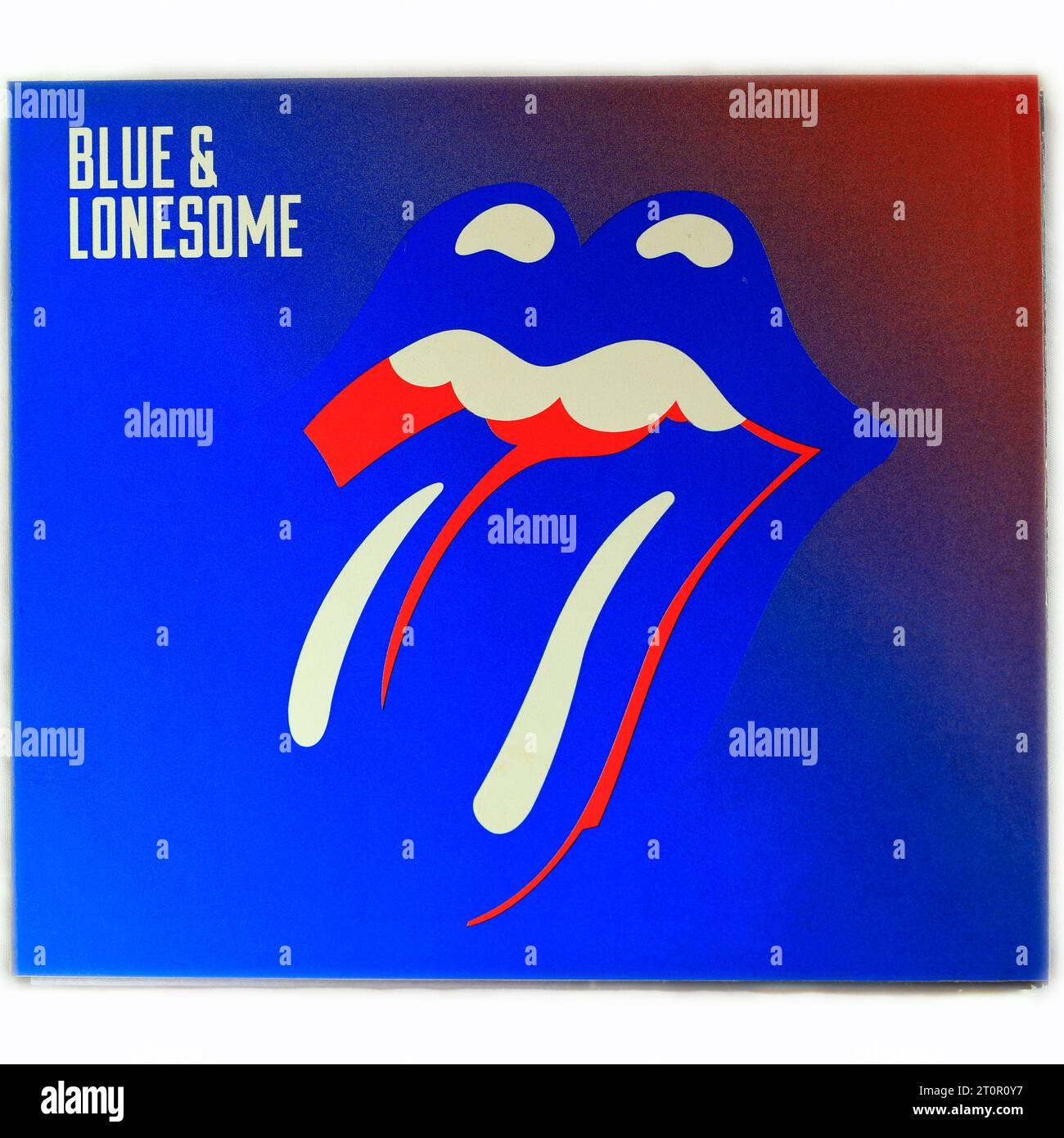 The Rolling Stones - Blue & Lonesome. Custodia per CD su sfondo chiaro Foto Stock