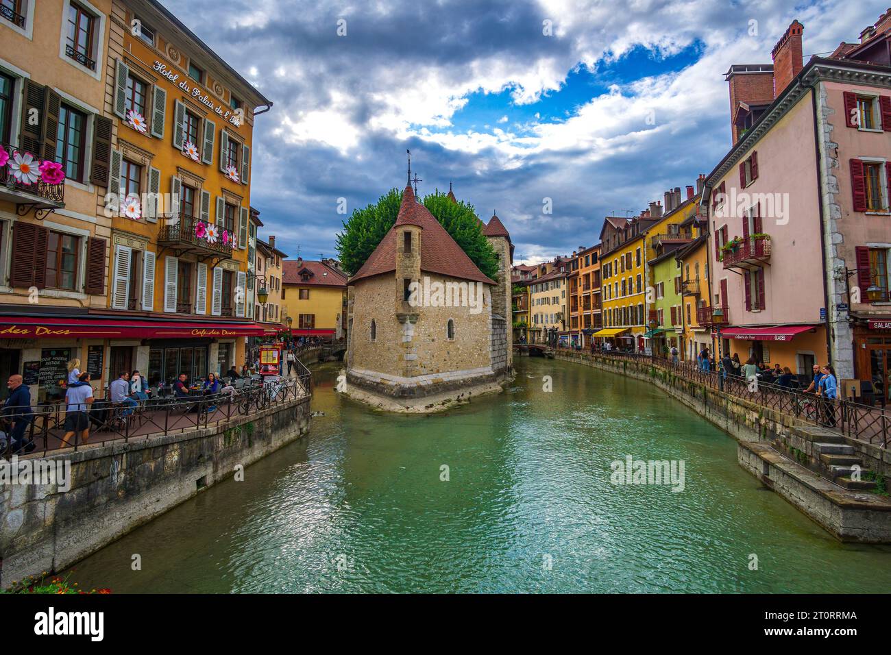 Palais de l'Isle, famosa visita turistica ad Annecy, la capitale della Savoia, chiamata Venezia delle Alpi, in Francia Foto Stock