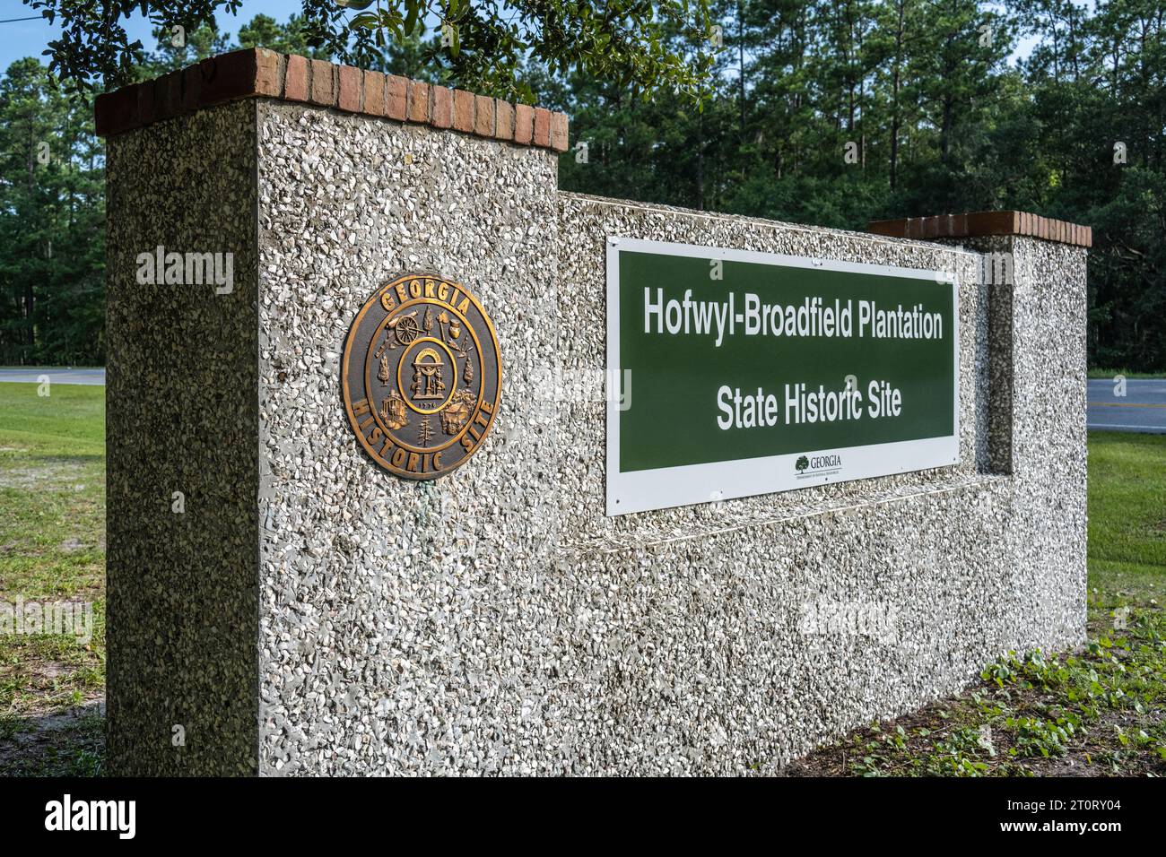 Hofwyl-Broadfield Plantation State Historic Site a Brunswick, Georgia. (USA) Foto Stock