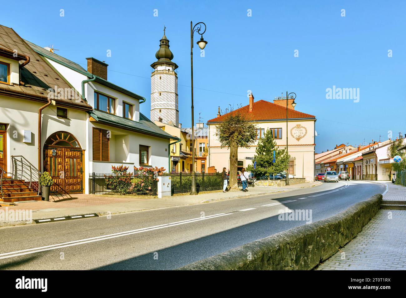 Frammento della città vecchia. A causa della sua storia, la città di Bec è anche chiamata la "Perla dei Carpazi" o "piccola Cracovia". Foto Stock
