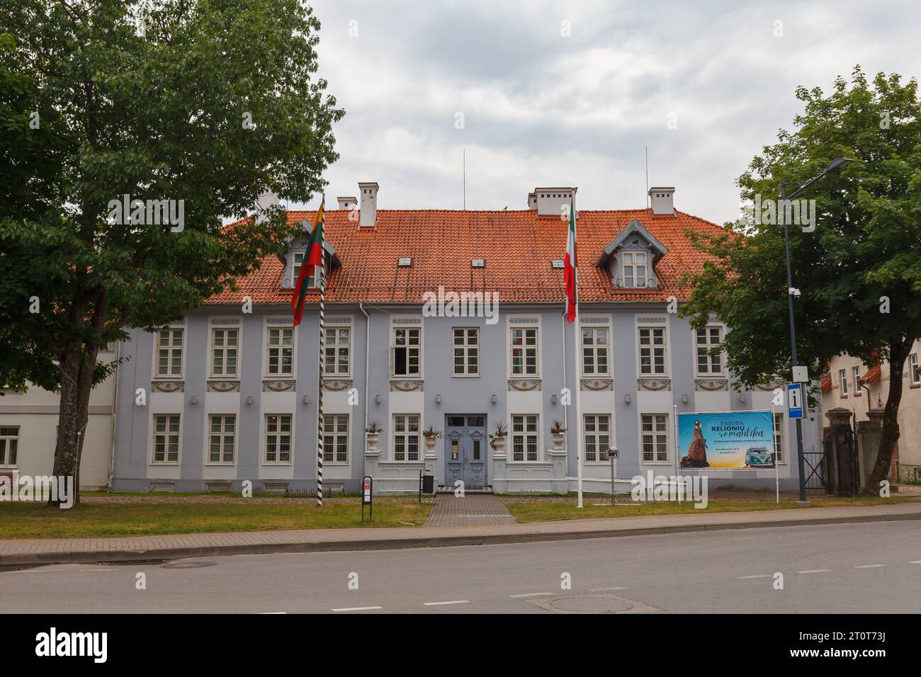 Silenzio, Lituania - 12 agosto 2023: Hugo Scheu Manor-Museum Foto Stock