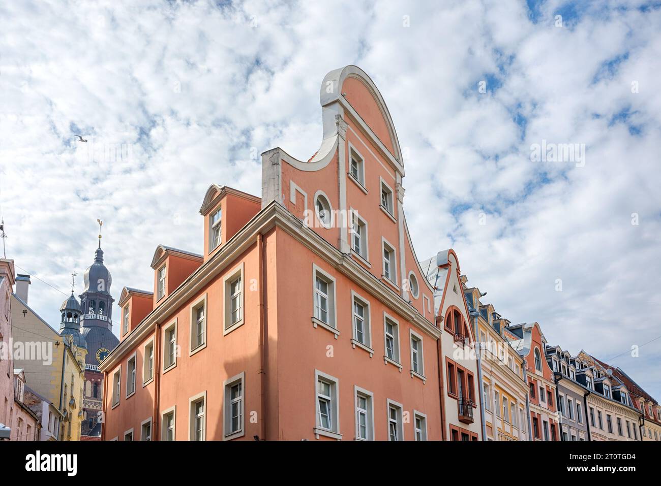 Vecchio edificio a riga Foto Stock