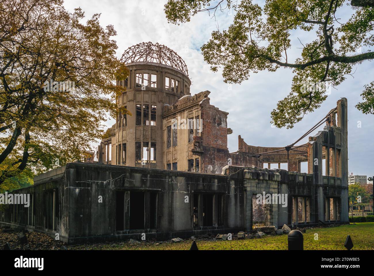 Genbaku Dome del Memoriale della Pace di Hiroshima a Hiroshima, Giappone Foto Stock