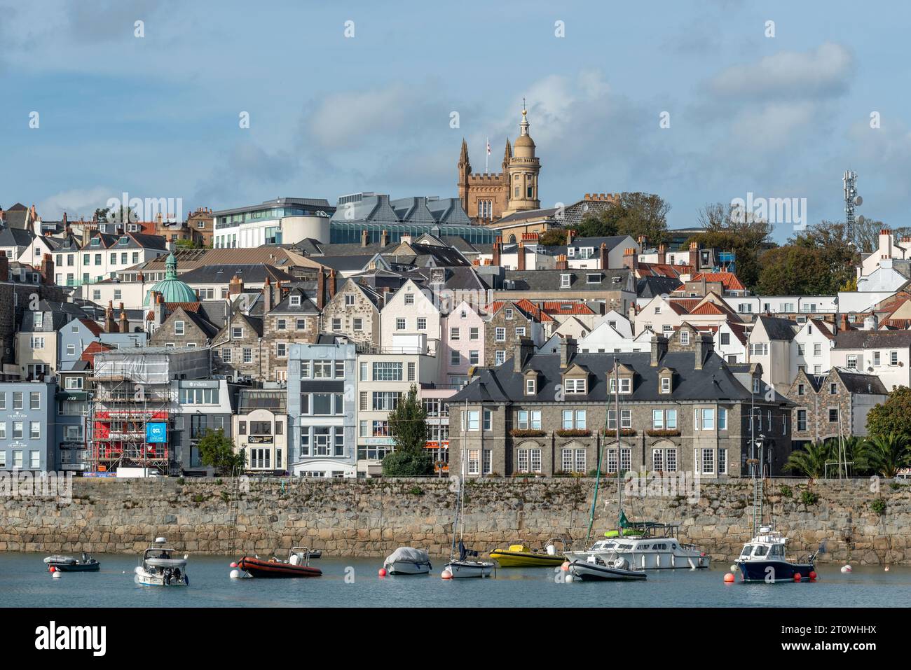 Guernsey, 5 ottobre 2023: St Peter Port Foto Stock