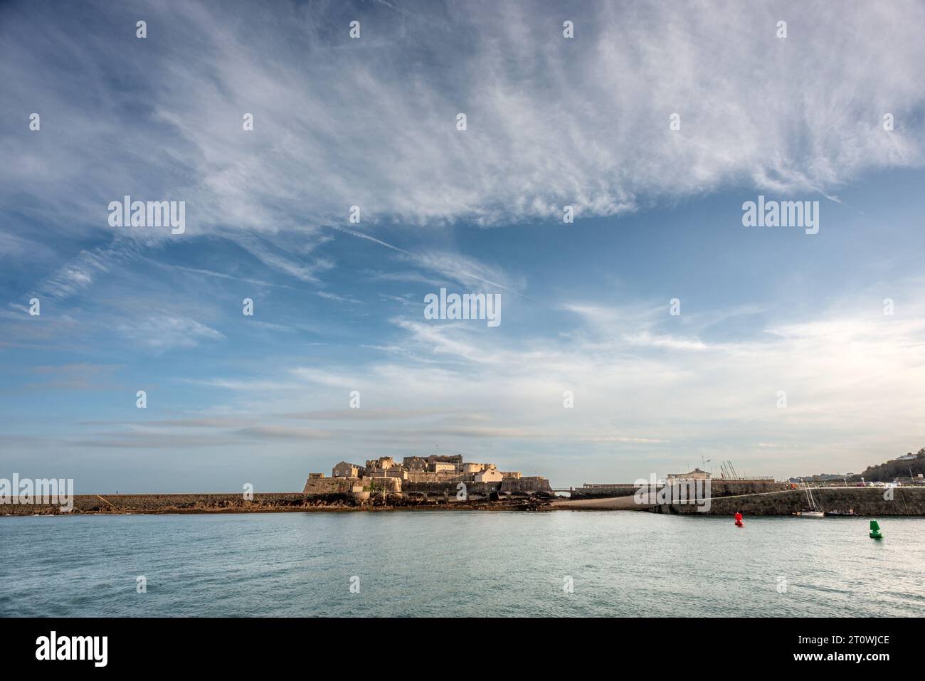 Guernsey, 5 ottobre 2023: Castello Cornet a St Peter Port Foto Stock
