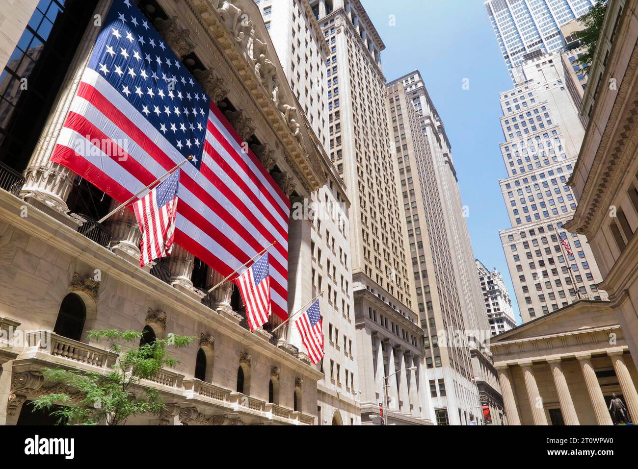 EDIFICIO DELLA BORSA DI NEW YORK Foto Stock