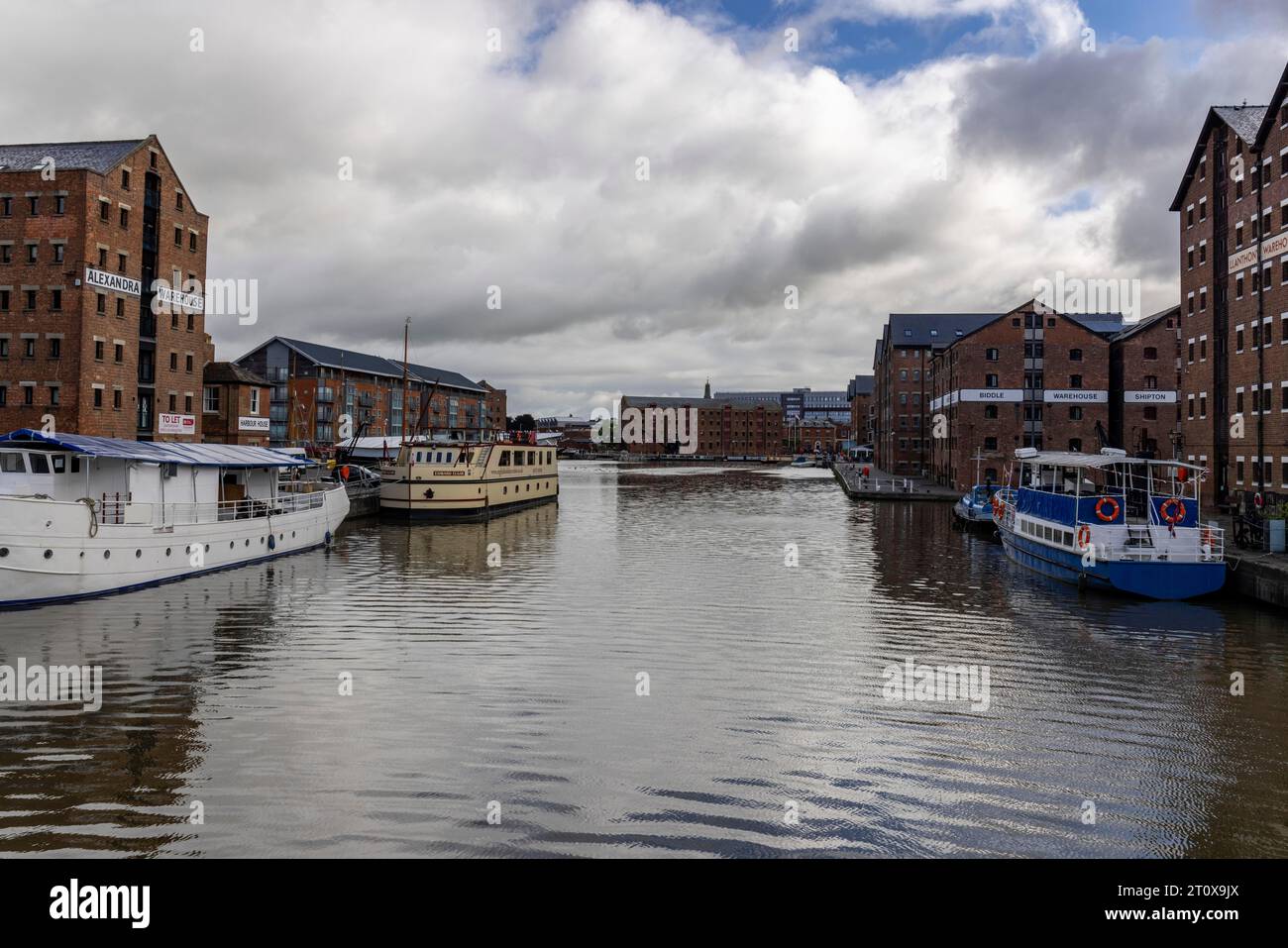 At the Docks, Gloucester, Gloucestershire, Inghilterra, Regno Unito Foto Stock