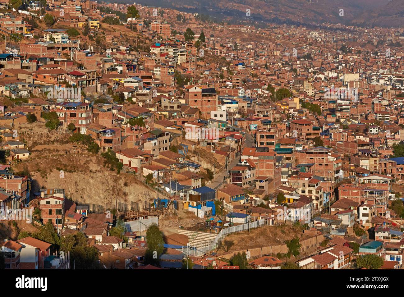 Cusco, Perù al crepuscolo Foto Stock