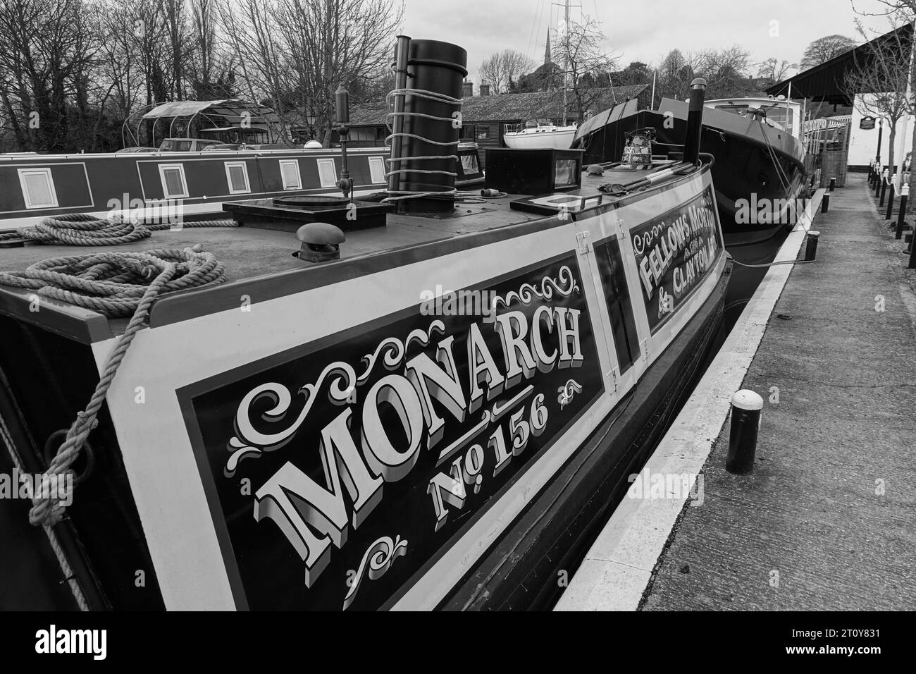 Monarch No 156, narrowboat Foto Stock