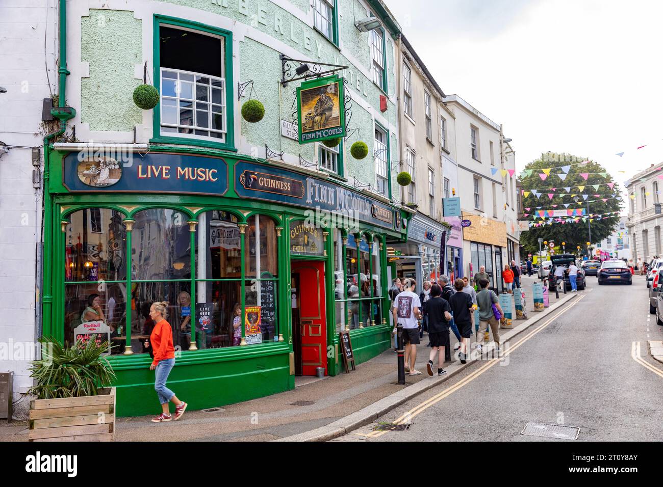 Finn mcouls pub tradizionale irlandese pub pubblico a Falmouth, Cornovaglia, Inghilterra, Regno Unito, 2023 Foto Stock