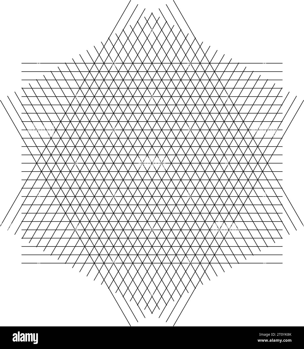 Ripetizione senza cuciture del vettore della griglia triangolare. Sottili linee sottili, reticolo minimalista delicato, mesh, rete, triangoli, esagoni. Astratto. Illustrazione Vettoriale