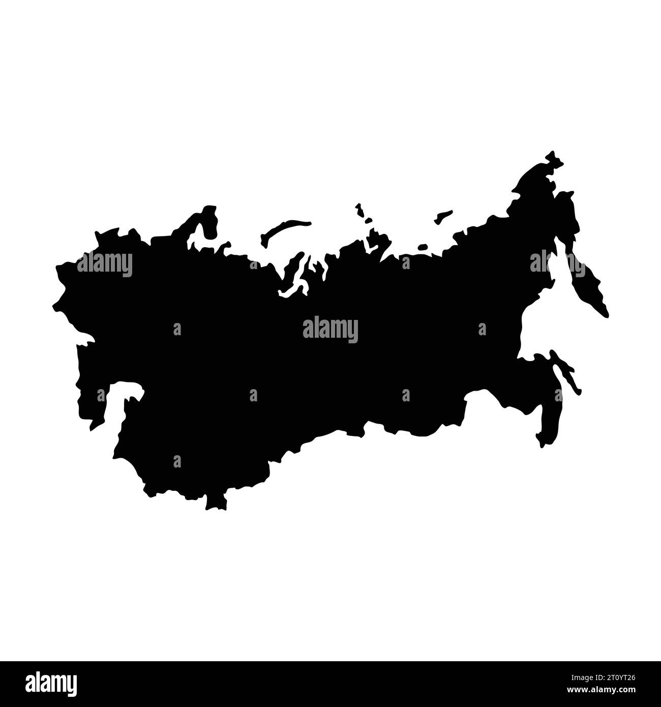 L'unione sovietica e l'isola del nazionalismo baltico mappa silhouette territorio regione, illustrazione di forma nera Illustrazione Vettoriale