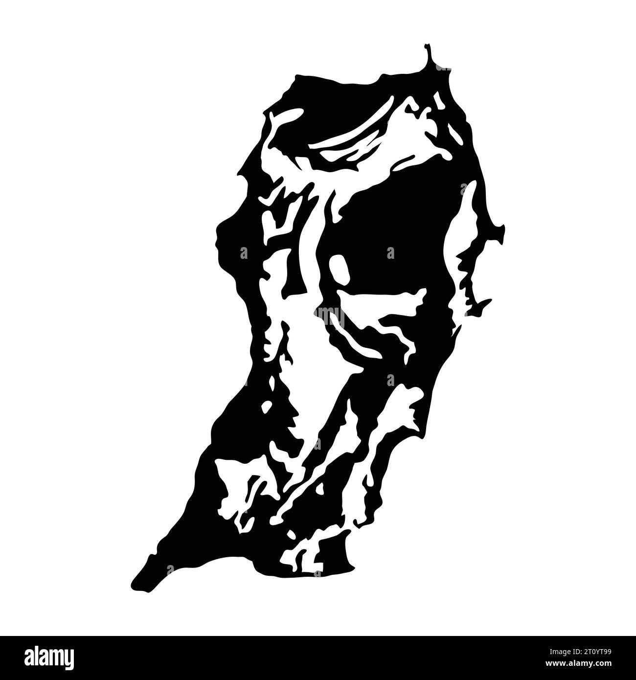 San salvador bahamas mappa isola silhouette immagine vettoriale Illustrazione Vettoriale