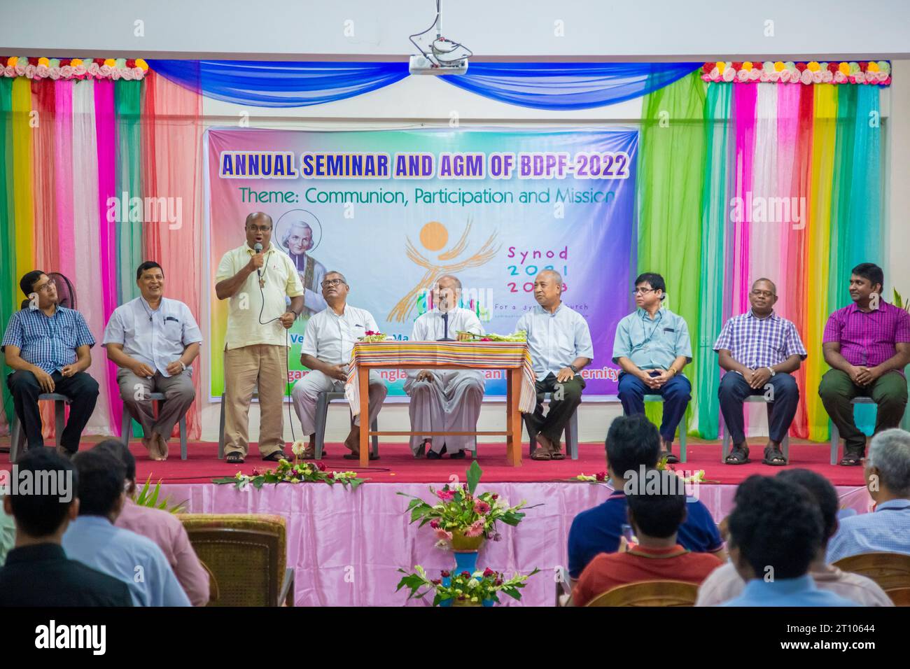 La fraternità sacerdotale diocesana del Bangladesh tiene un incontro generale annuale sulla Sodalità presso il Seminario maggiore dello Spirito Santo a Dacca dal 25 al 27 luglio. Foto Stock