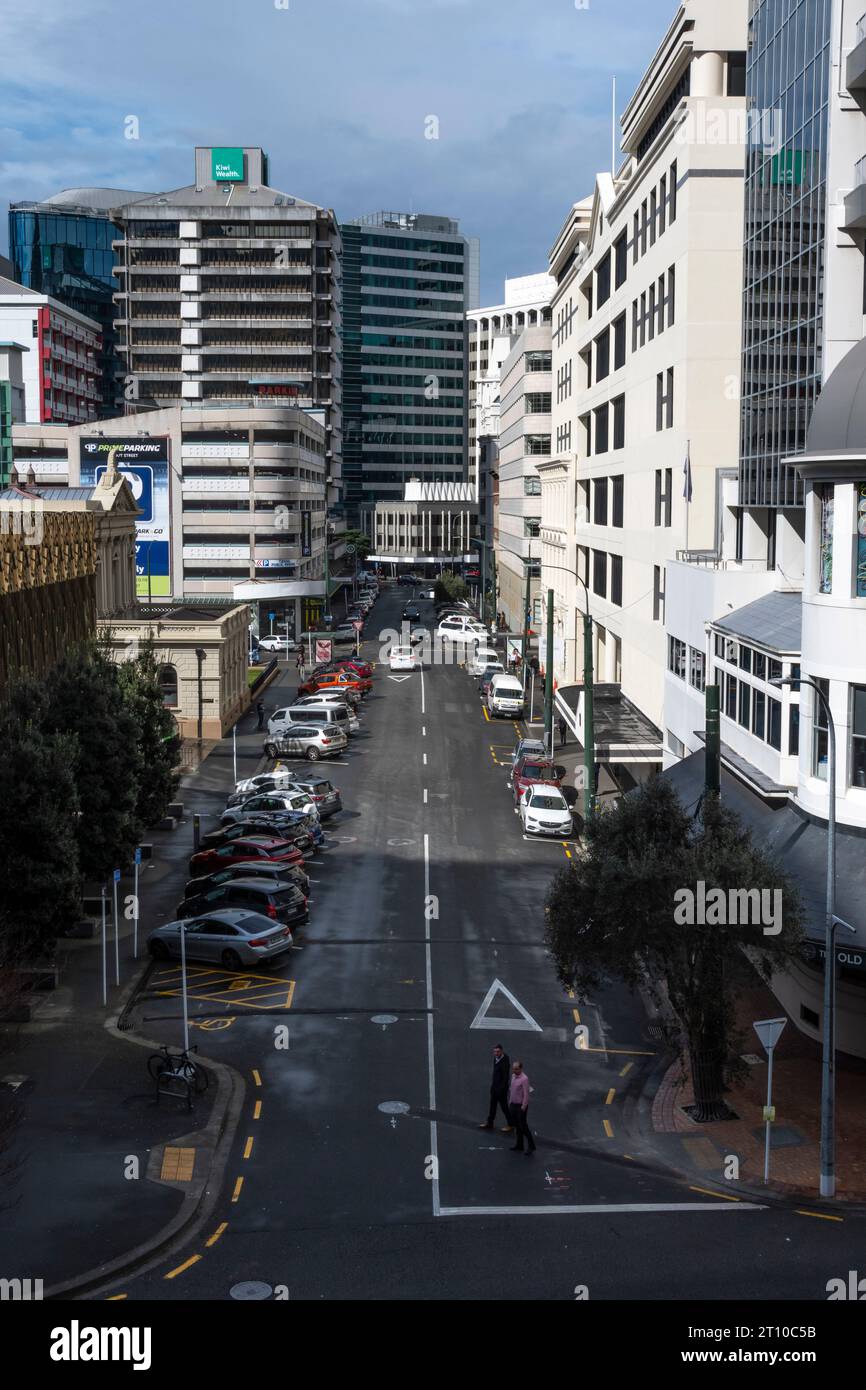 Ballance Street, Wellington, North Island, nuova Zelanda Foto Stock
