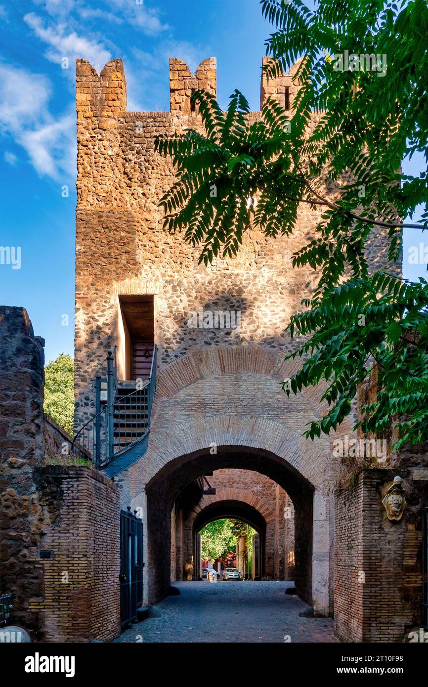 Veduta di Ponte Nomentano, Roma, Italia Foto Stock