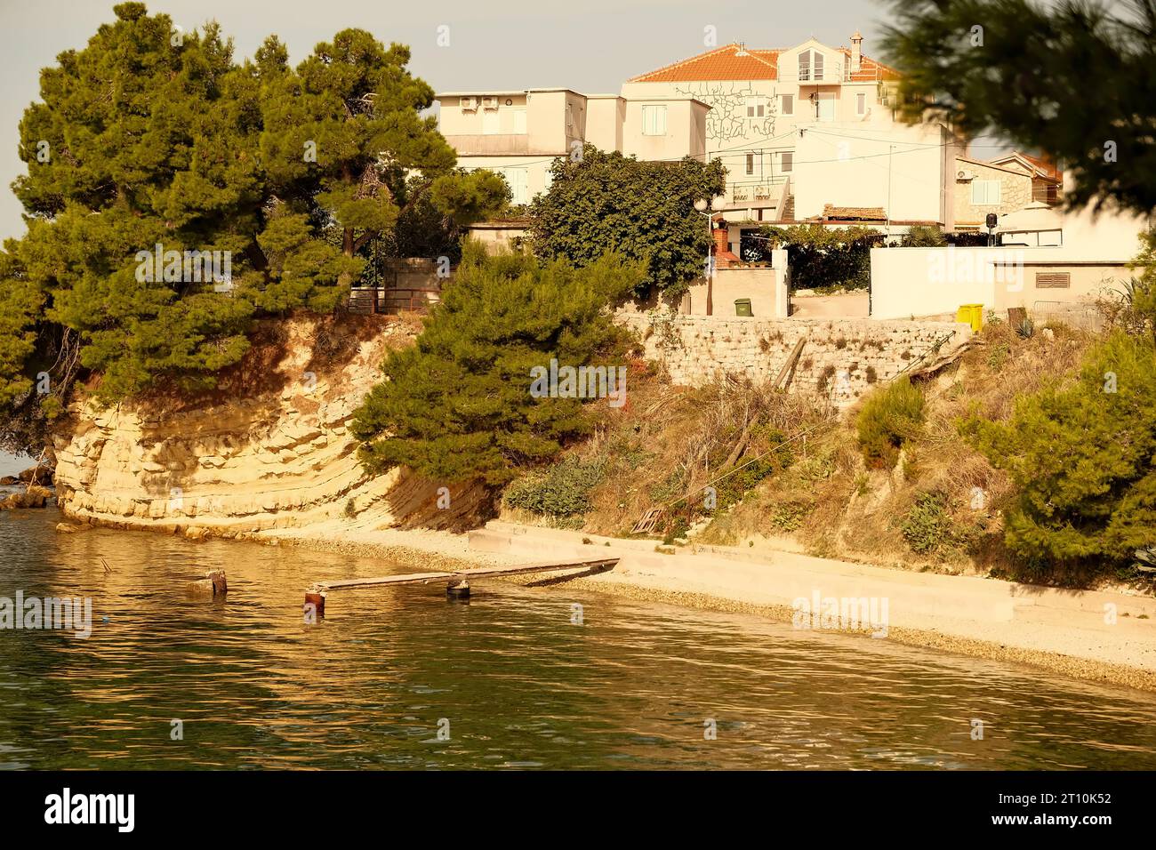 Costa adriatica a Budva, Montenegro Foto Stock