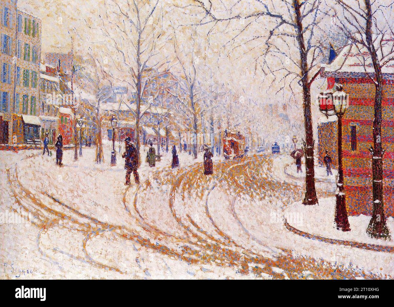 Paul Signac - Boulevard de Clichy 1886 Foto Stock