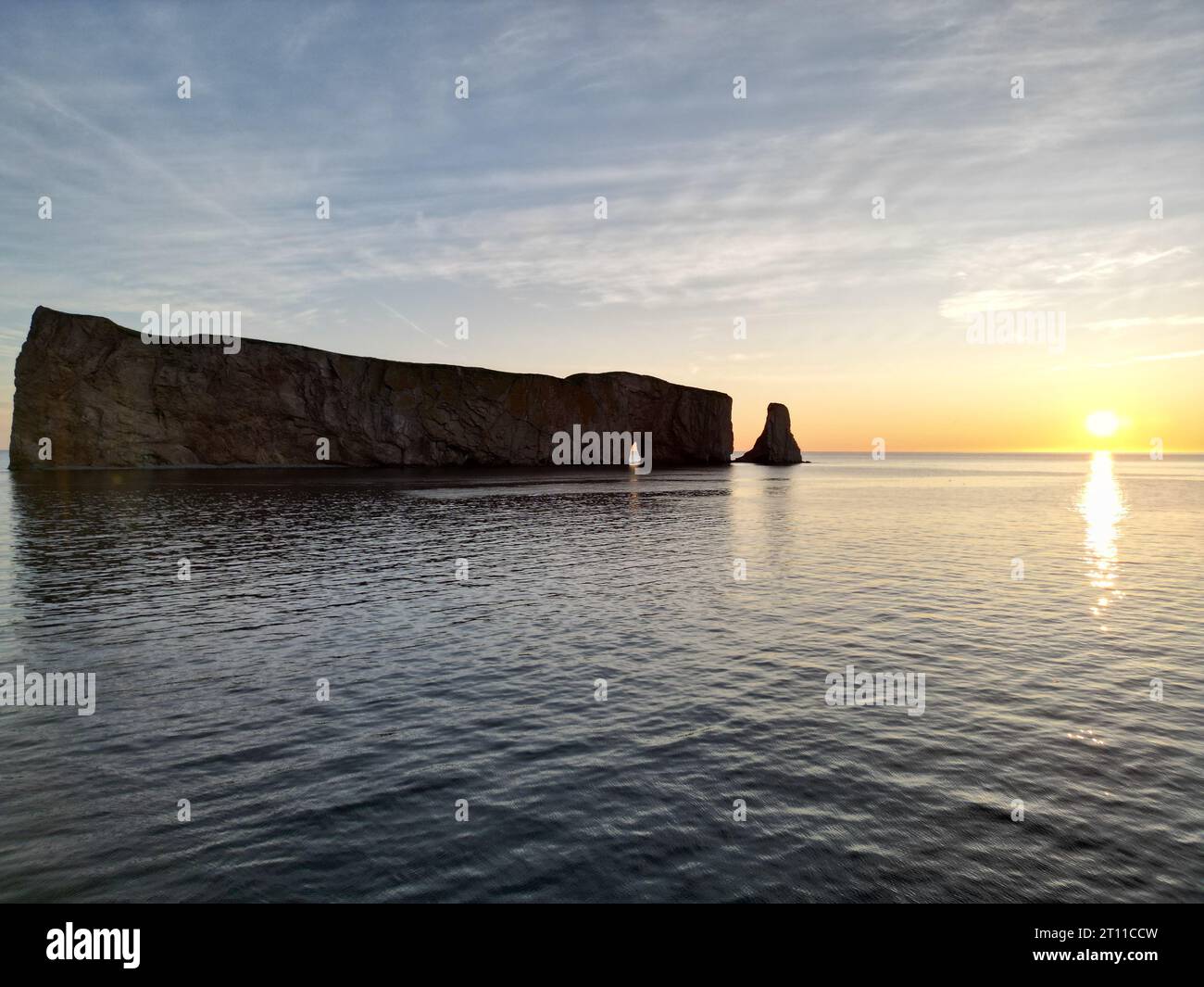 Percé Rock - Gaspesia in autunno Foto Stock