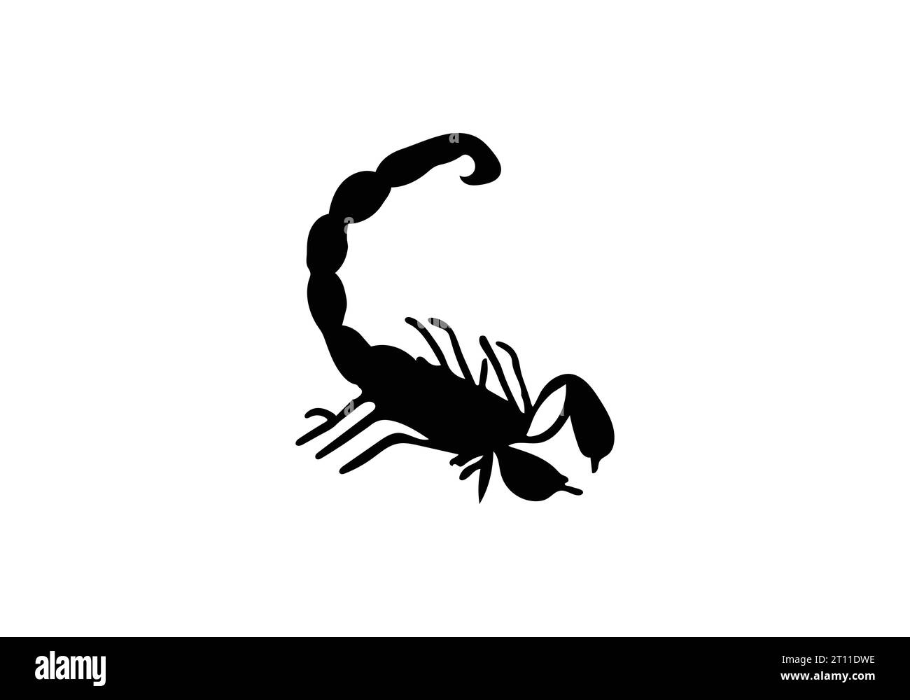 Incredibile design minimalista con illustrazioni dell'icona Arizona Bark Scorpion Illustrazione Vettoriale