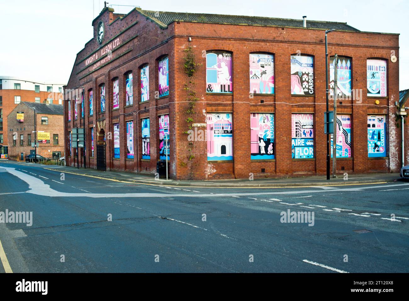 Colour Printers Building, Bath Lane, Holbeck, Leeds, Inghilterra Foto Stock