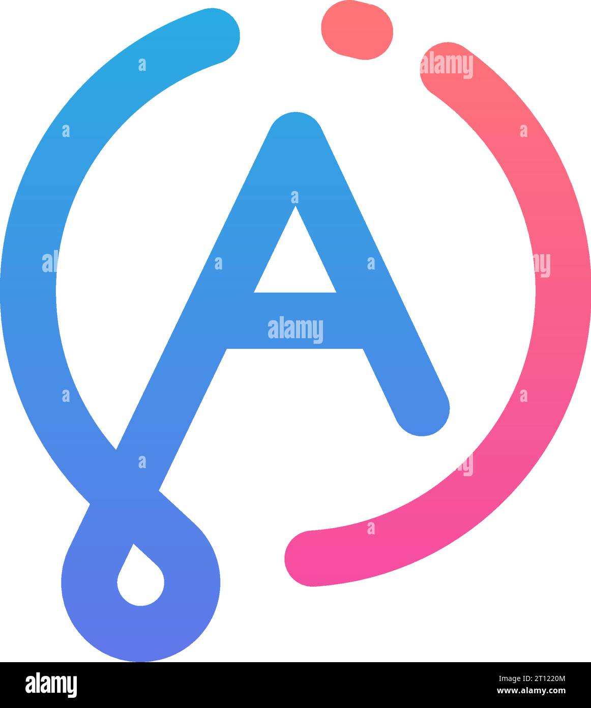 Logo ai, monogramma ai, logo ai iniziale, logo ai lettera, icona, vettore Illustrazione Vettoriale