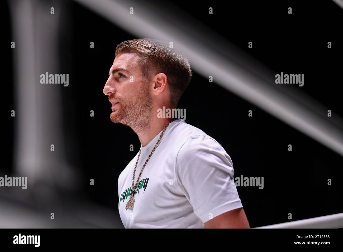 Bangkok, Thailandia. 7 ottobre 2023. Jonathan Haggerty, dell'Inghilterra, visto durante la serata One Fight 15 al Lumpinee Boxing Stadium. (Immagine di credito: © Amphol Thongmueangluang/SOPA Images via ZUMA Press Wire) SOLO PER USO EDITORIALE! Non per USO commerciale! Foto Stock