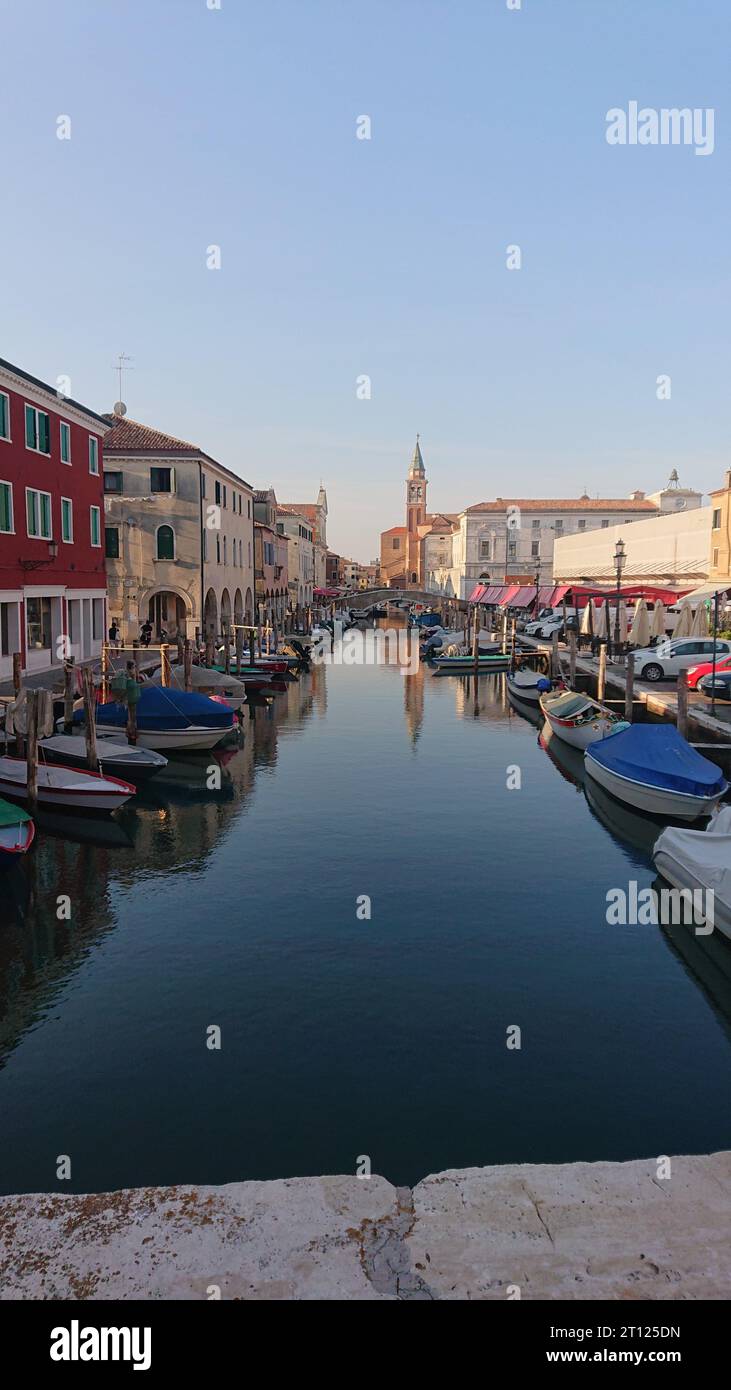 Chioggia Italien kleines Venedig Lagunenstadt Foto Stock