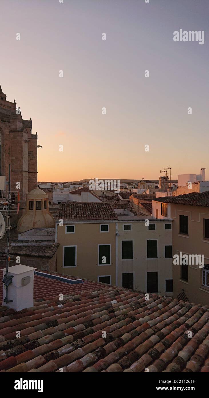 Menorca Spagna Cityimpression Foto Stock