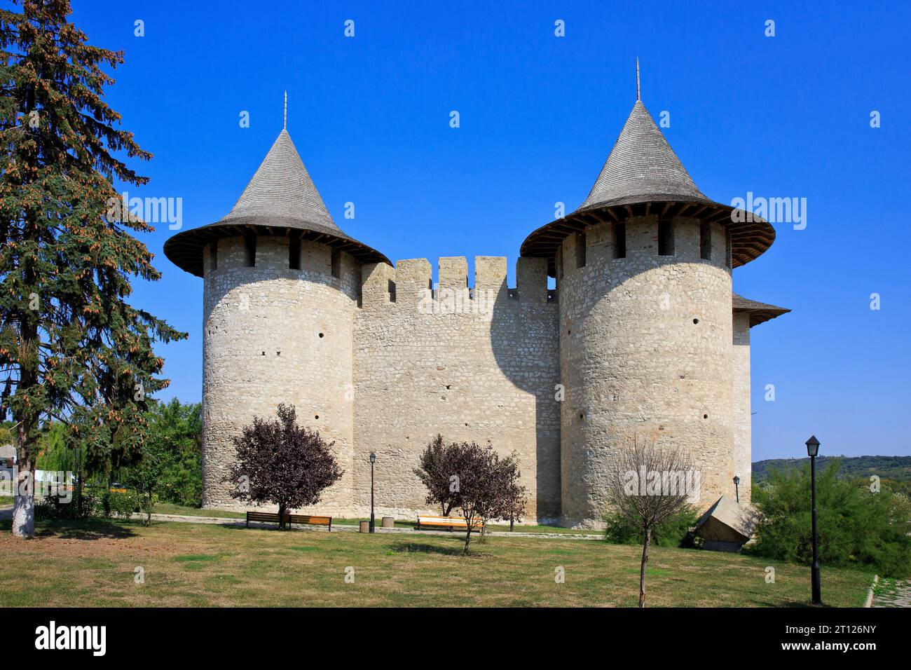 Il forte di Soroca (1499) con cinque bastioni a Soroca, Moldavia Foto Stock