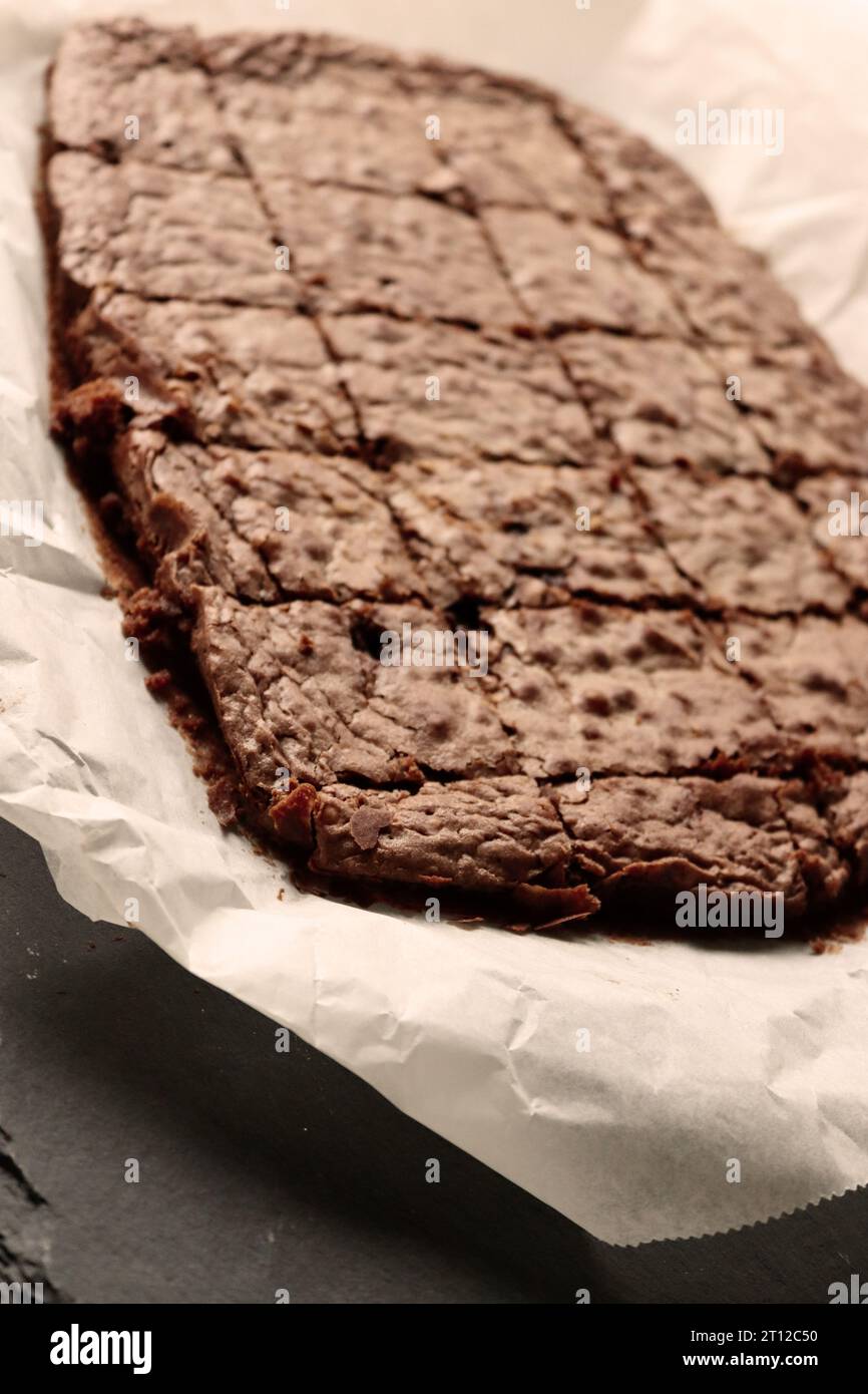 Brownie Kuchen cake Black Foto Stock
