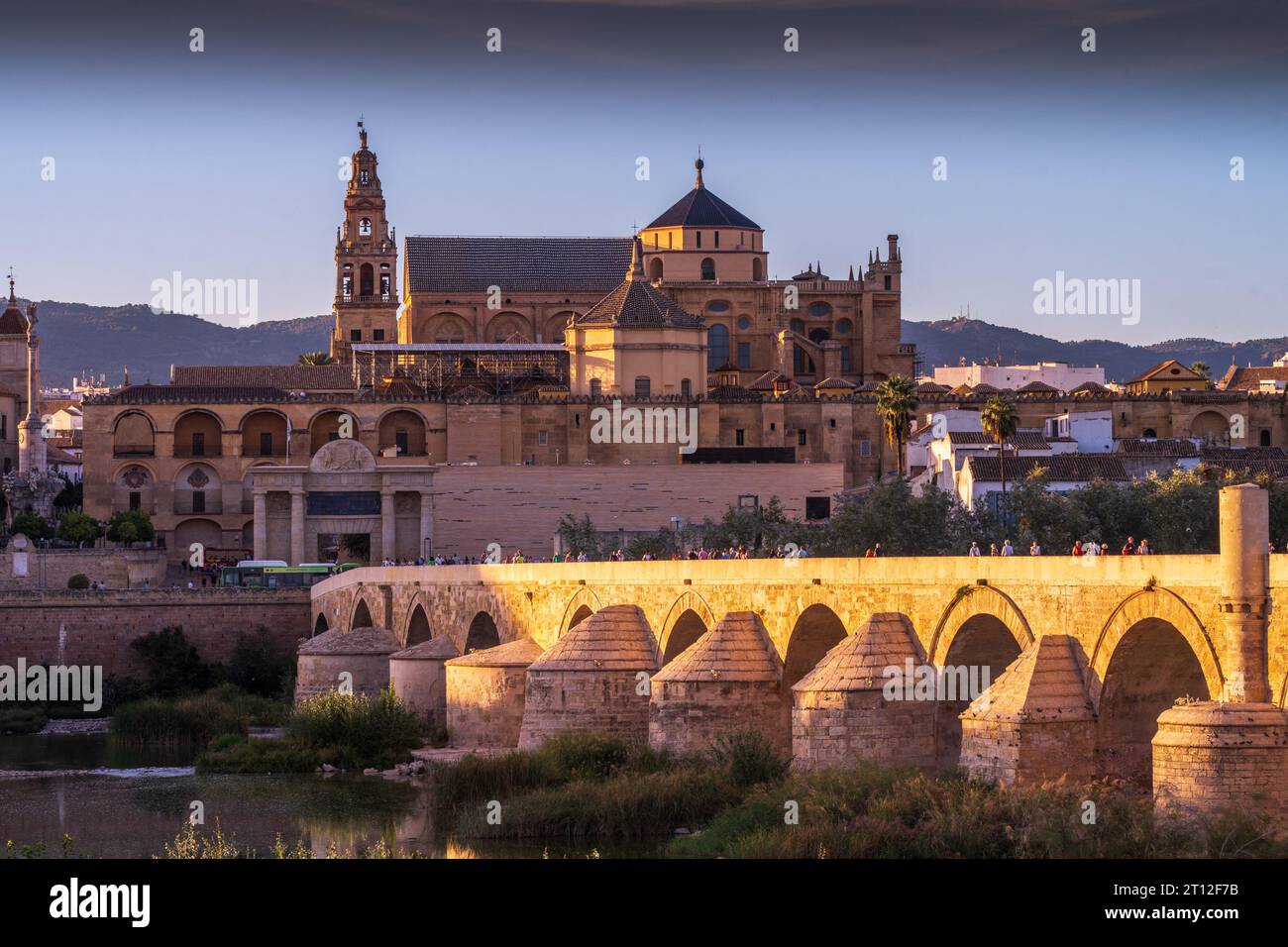 La Moschea di Cordova, una delle più grandi costruite in Spagna nell'VIII secolo. La moschea fu convertita in una basilica sotto il dominio cristiano. Foto Stock
