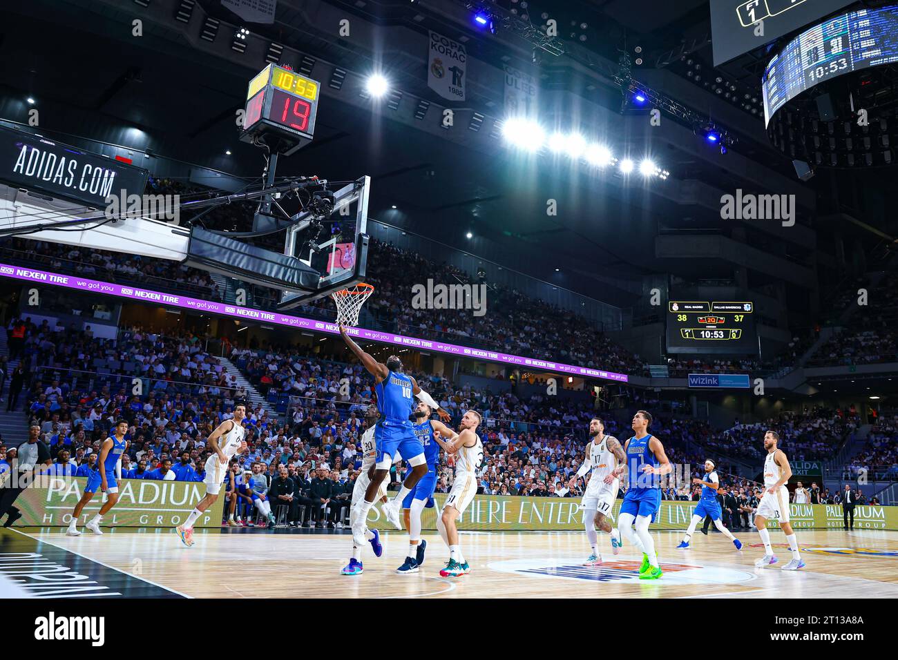 10 ottobre 2023; WiZink Center, Madrid, Spagna, pallacanestro amichevole, Real Madrid contro Dallas Mavericks; Tim Hardaway Jr Credit: Action Plus Sports Images/Alamy Live News Foto Stock