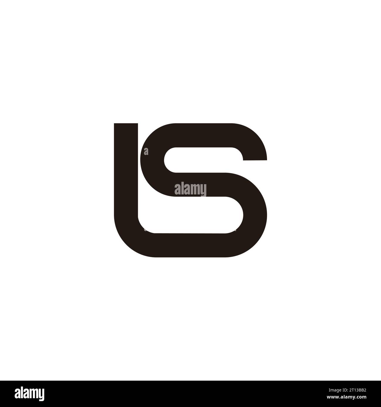 vettore logo lbs geometrico semplice lbs Illustrazione Vettoriale