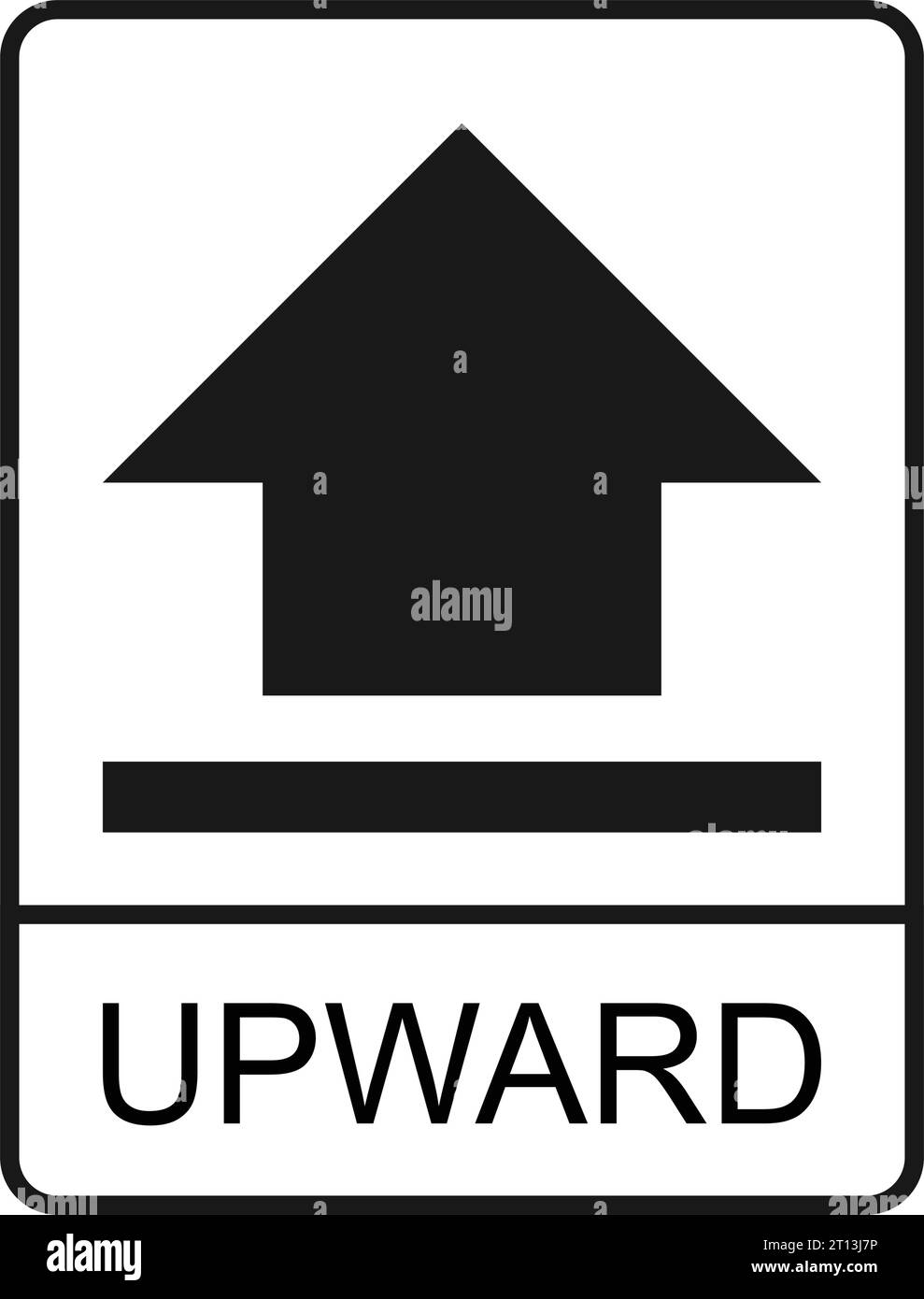 icona verso l'alto disegno illustrativo vettoriale Illustrazione Vettoriale