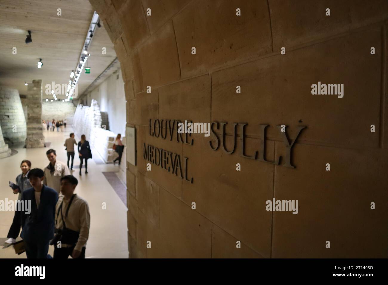 Interni del Museo del Louvre, Parigi, Francia. Foto Stock