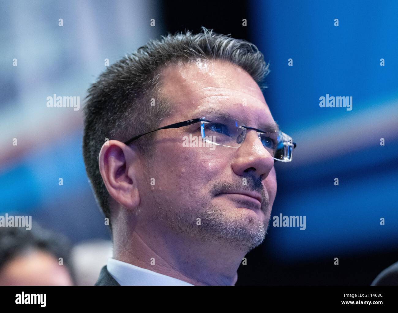 Steven Baker Ministro aggiunto per l'Irlanda del Nord alla conferenza conserativa centrale di Manchester 2023. Immagine: Garyroberts/worldwidefeatures.com Foto Stock