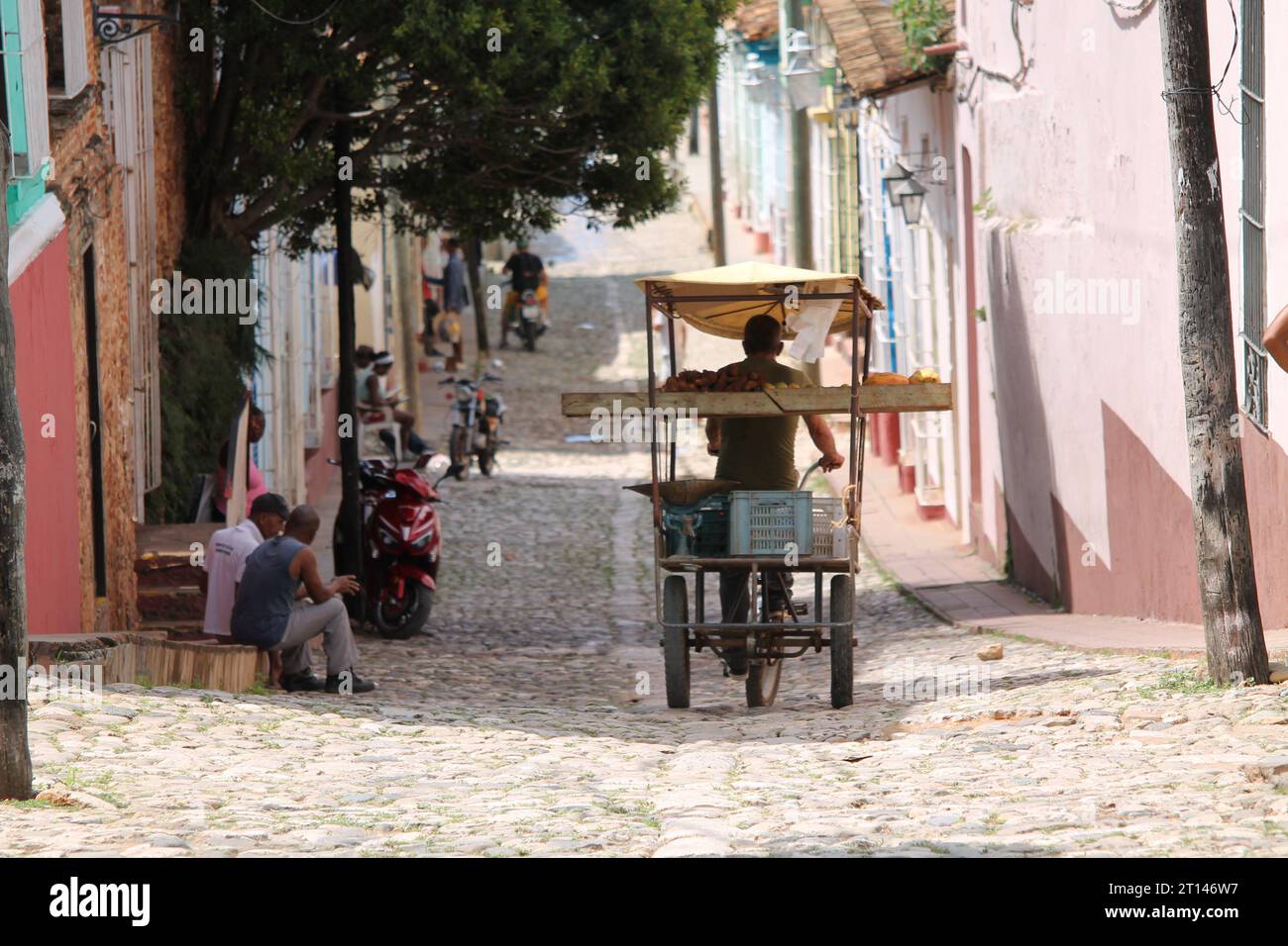 Venditore ambulante a Trinidad, Cuba Foto Stock