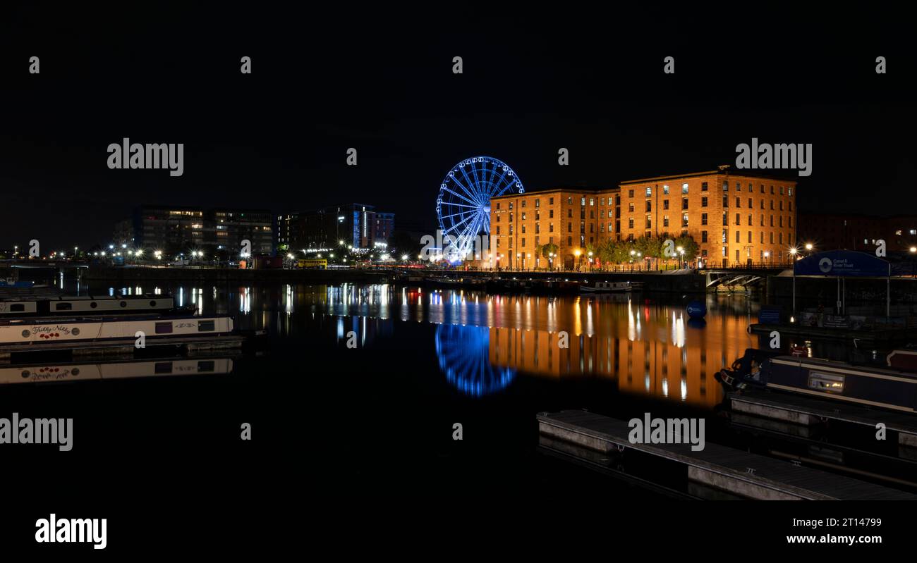 Liverpool, regno unito, 16 maggio 2023 l'Albert Dock è un complesso di edifici portuali e magazzini a Liverpool, in Inghilterra. Foto Stock