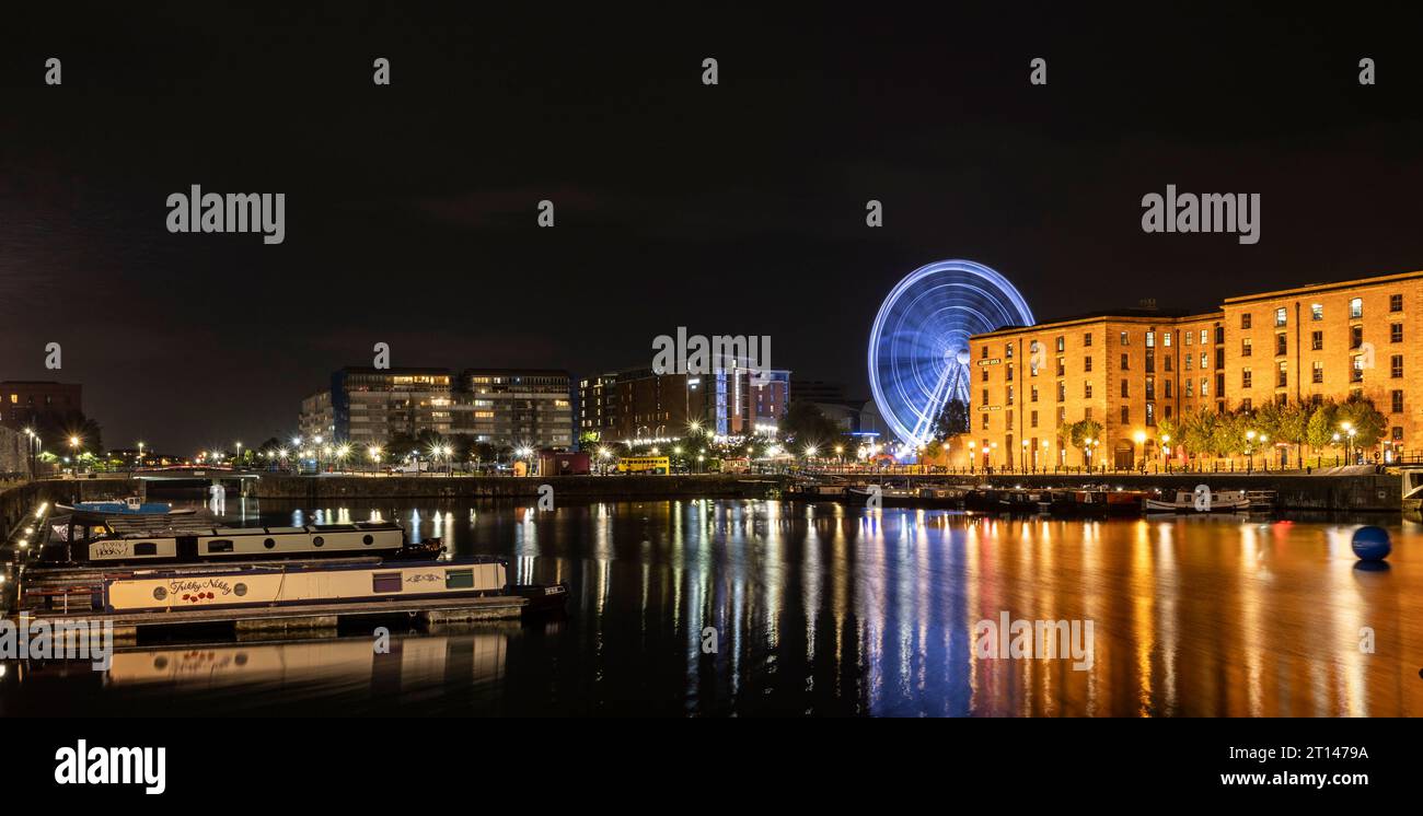 Liverpool, regno unito, 16 maggio 2023 l'Albert Dock è un complesso di edifici portuali e magazzini a Liverpool, in Inghilterra. Foto Stock