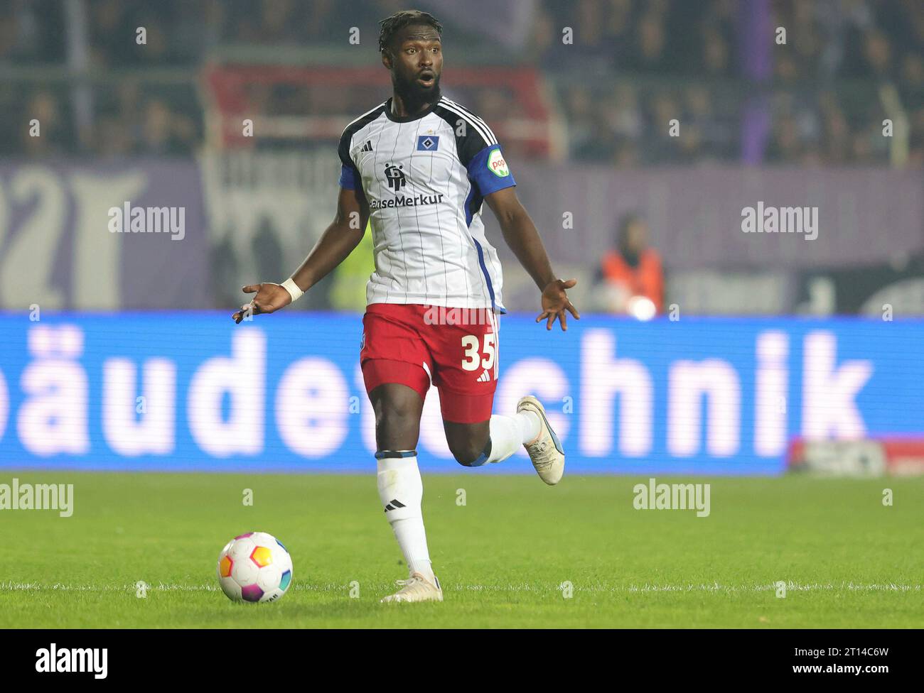 Firo: 09/22/2023 calcio: Calcio: 2° Bundesliga VFL Osnabruck - HSV Hamburg HSV Hamburg Hamburg Hamburg 2:1 Stephan Ambrosius, azione individuale, HSV Hamburg Hamburg Foto Stock
