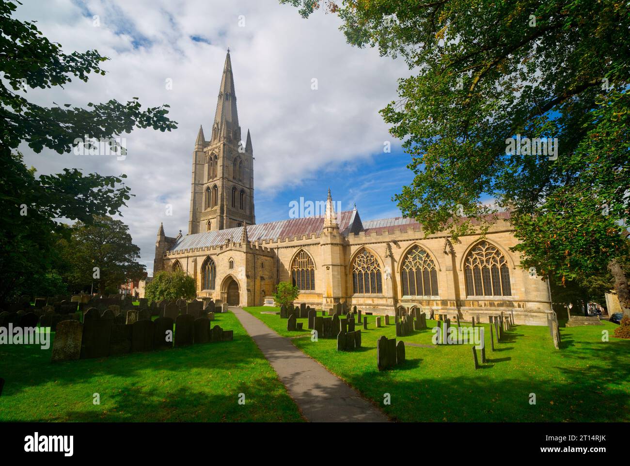 Chiesa di St. Wulframs, Grantham Foto Stock