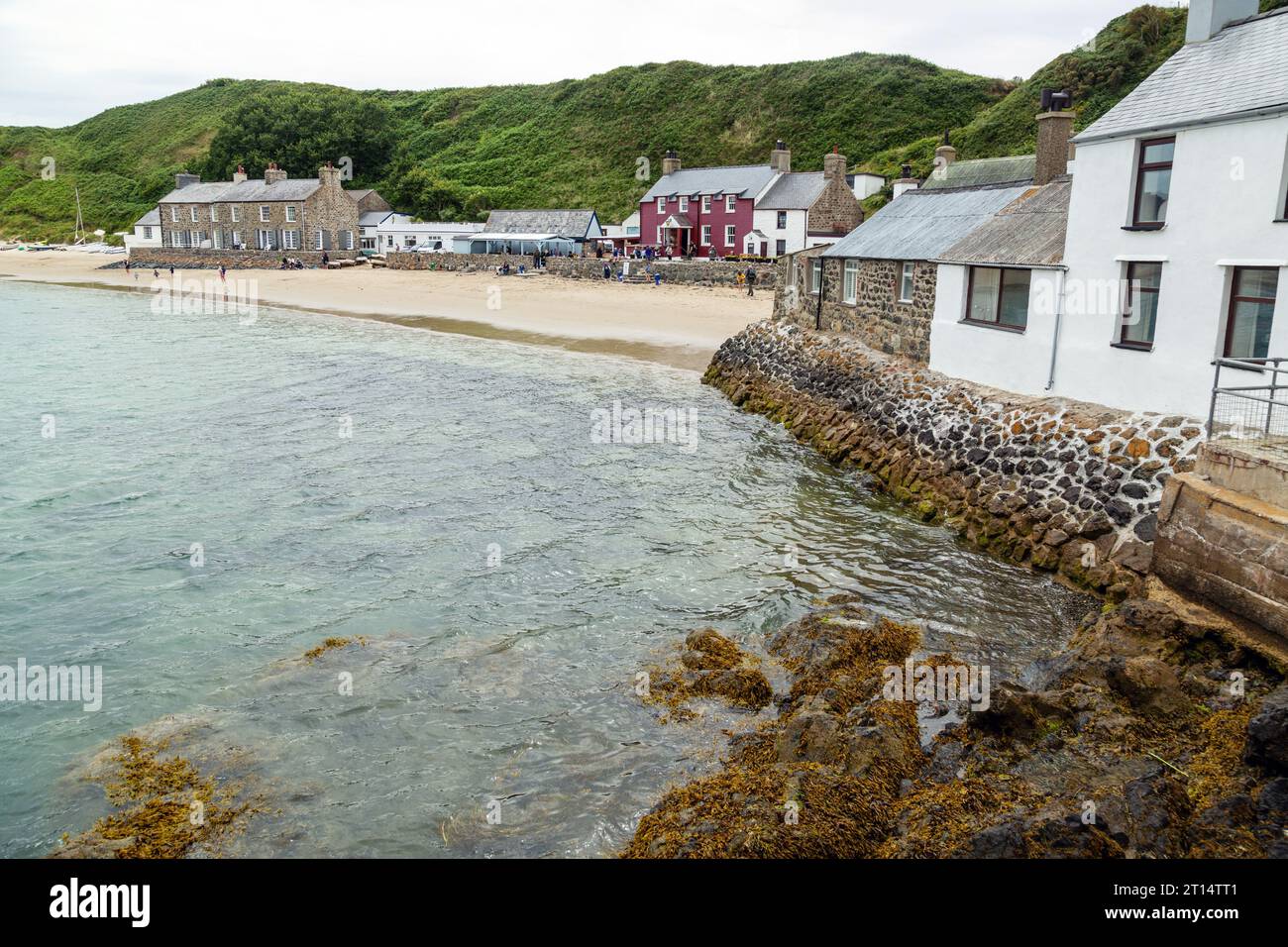 Porthdinllaen talvolta chiamato Porth Dinllaen è un piccolo villaggio costiero sulla penisola di Llyn Foto Stock