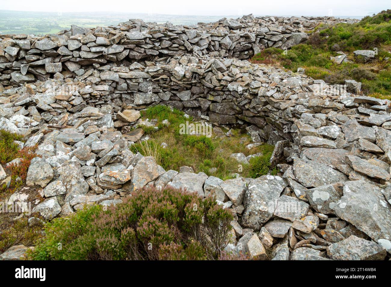 Tre'r Ceiri è un forte collinare risalente all'età del ferro Foto Stock