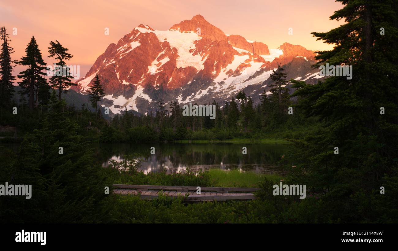 Parco nazionale North Cascades - Picture Lake Foto Stock